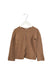 A Brown Cardigans from Bonpoint in size 4T for girl. (Front View)