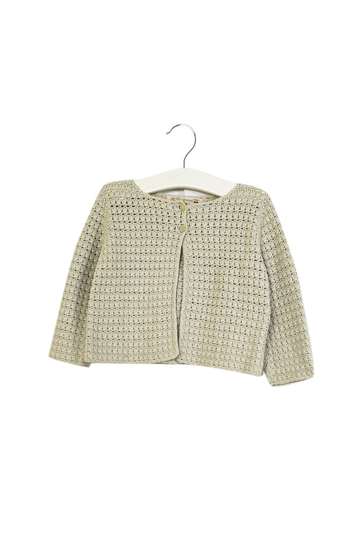 A Grey Cardigans from Bonpoint in size 12-18M for girl. (Front View)