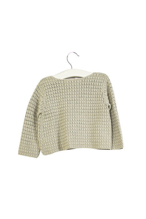 A Grey Cardigans from Bonpoint in size 12-18M for girl. (Back View)