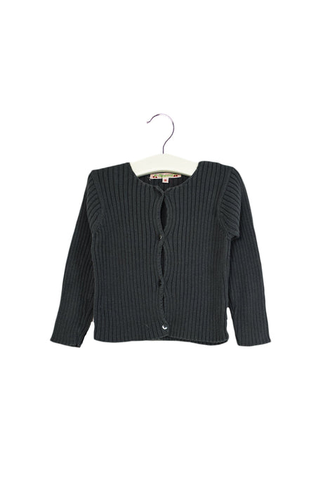 A Teal Cardigans from Bonpoint in size 12-18M for girl. (Front View)