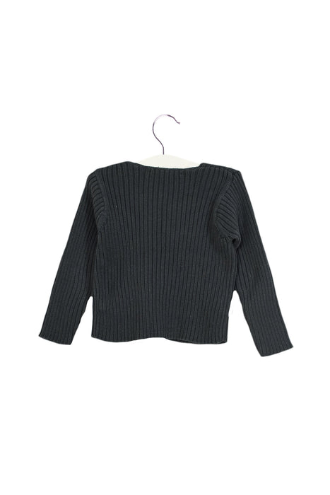 A Teal Cardigans from Bonpoint in size 12-18M for girl. (Back View)