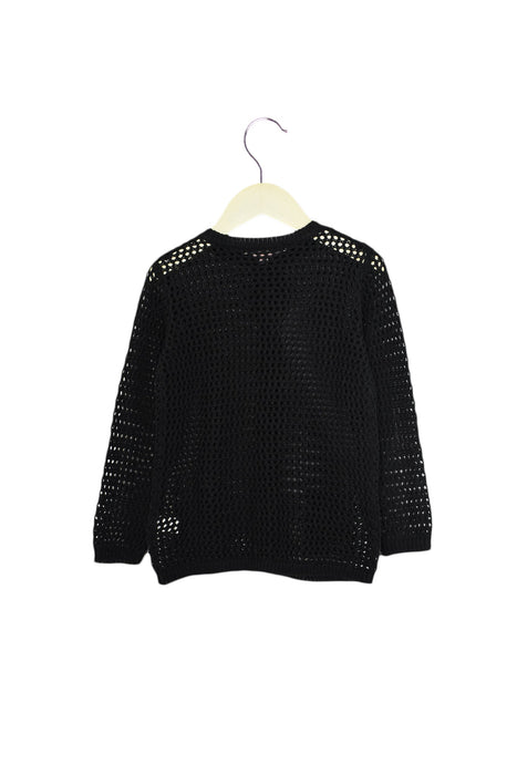 A Black Cardigans from Bonpoint in size 4T for girl. (Back View)