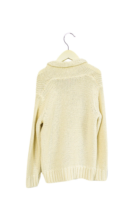 A White Cardigans from Bonpoint in size 6T for girl. (Back View)