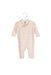 A Pink Long Sleeve Jumpsuits from Ralph Lauren in size 3-6M for girl. (Front View)