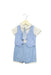 A Blue Short Sleeve Rompers from Nicholas & Bears in size 6-12M for boy. (Front View)