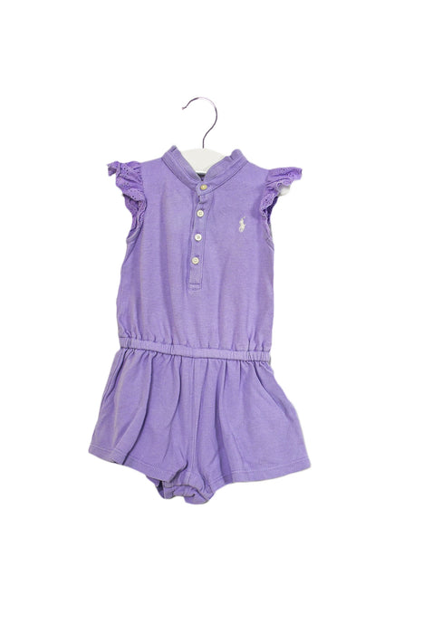 A Purple Rompers from Ralph Lauren in size 6-12M for girl. (Front View)