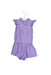 A Purple Rompers from Ralph Lauren in size 6-12M for girl. (Front View)