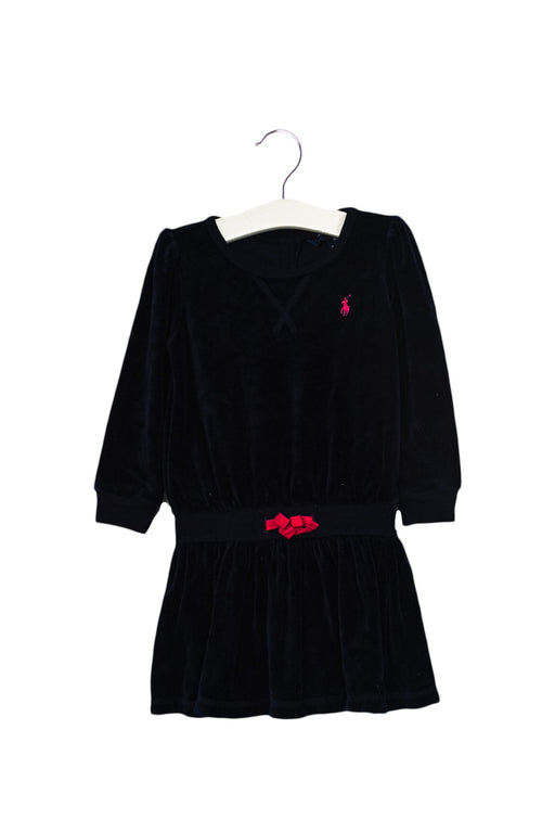 A Navy Dress Sets from Ralph Lauren in size 12-18M for girl. (Front View)