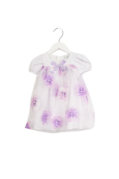 A Purple Short Sleeve Dresses from Chickeeduck in size 18-24M for girl. (Front View)