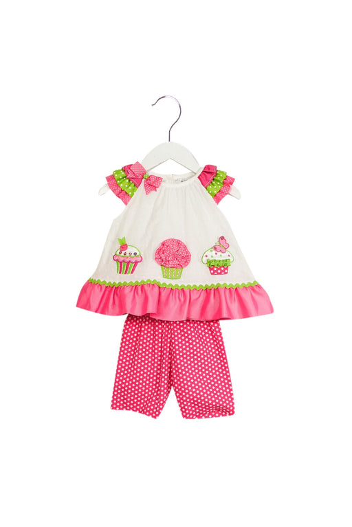 A Pink Shorts Sets from Rare Editions in size 3-6M for girl. (Front View)