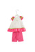 A Pink Shorts Sets from Rare Editions in size 3-6M for girl. (Back View)