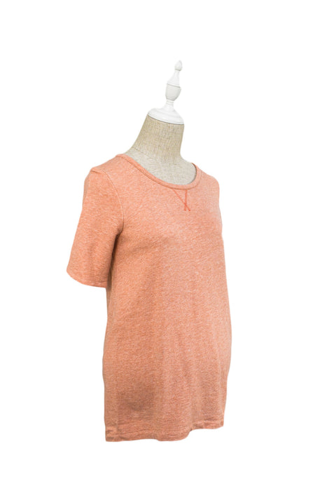A Pink Short Sleeve Tops from Isabella Oliver in size XS for maternity. (Front View)