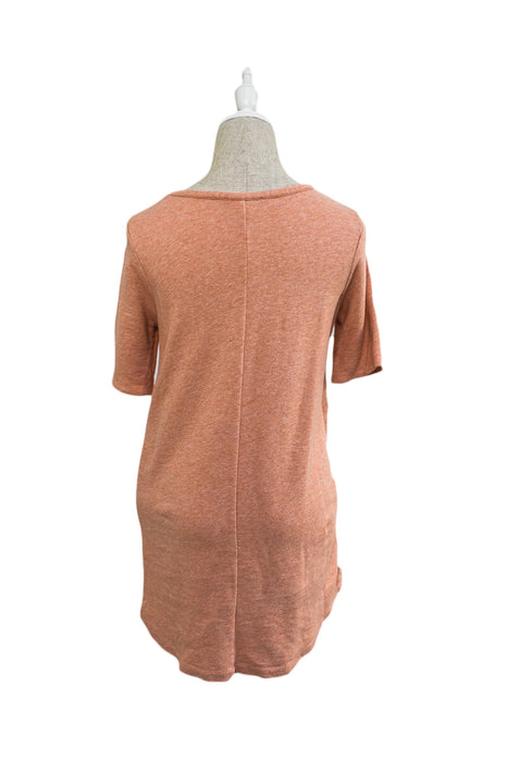 A Pink Short Sleeve Tops from Isabella Oliver in size XS for maternity. (Back View)