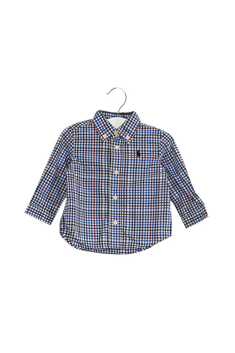 A Blue Shirts from Ralph Lauren in size 3-6M for boy. (Front View)