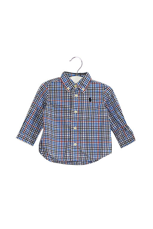 A Blue Shirts from Ralph Lauren in size 3-6M for boy. (Front View)