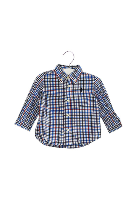 A Blue Shirts from Ralph Lauren in size 3-6M for boy. (Front View)