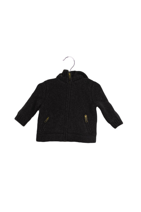 A Brown Cardigans from Bonpoint in size 3-6M for boy. (Front View)