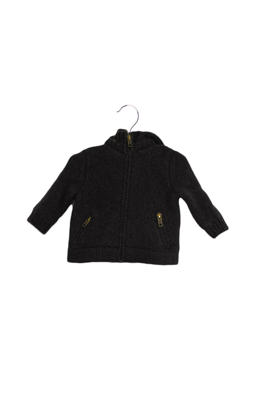 A Brown Cardigans from Bonpoint in size 3-6M for boy. (Front View)