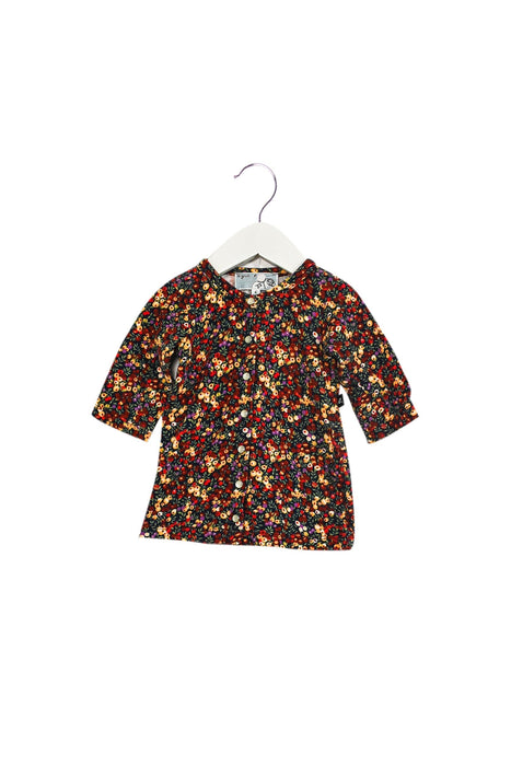 A Navy Sweater Dresses from Agnes b. in size 3-6M for girl. (Front View)