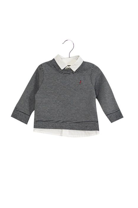 A Navy Long Sleeve Tops from J by Jasper Conran in size 3-6M for boy. (Front View)