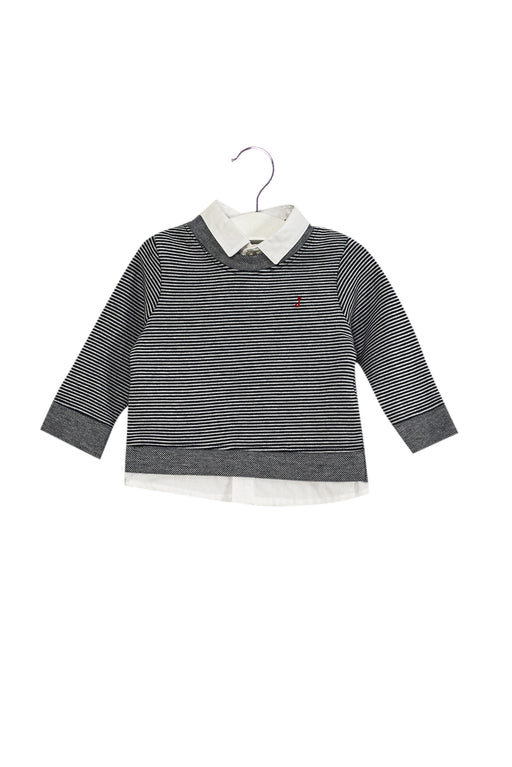 A Navy Long Sleeve Tops from J by Jasper Conran in size 3-6M for boy. (Front View)