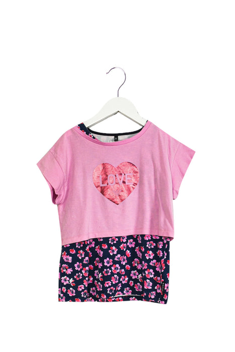 A Pink Short Sleeve Tops from Armani in size 10Y for girl. (Front View)