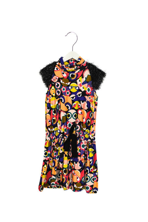 A Black Sleeveless Dresses from Fendi in size 8Y for girl. (Front View)
