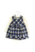 A Blue Long Sleeve Dresses from Chickeeduck in size 6-12M for girl. (Front View)