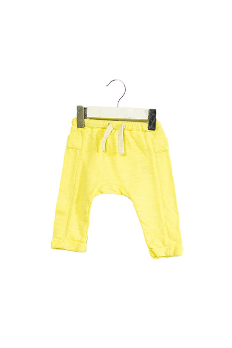 A Yellow Sweatpants from Seed in size 0-3M for neutral. (Front View)