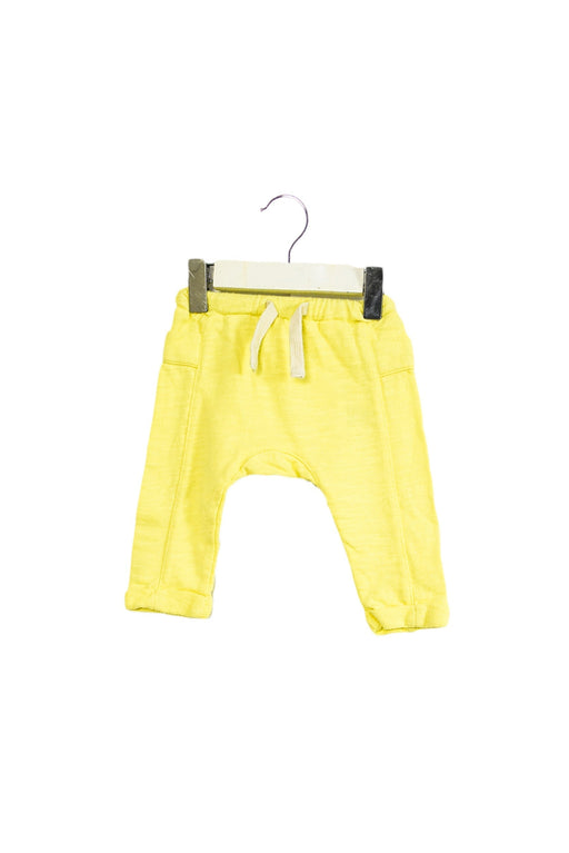 A Yellow Sweatpants from Seed in size 0-3M for neutral. (Front View)