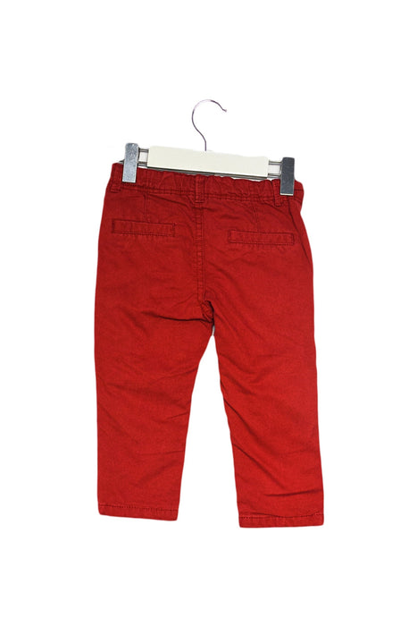 A Red Casual Pants from Bout'Chou in size 6-12M for boy. (Back View)