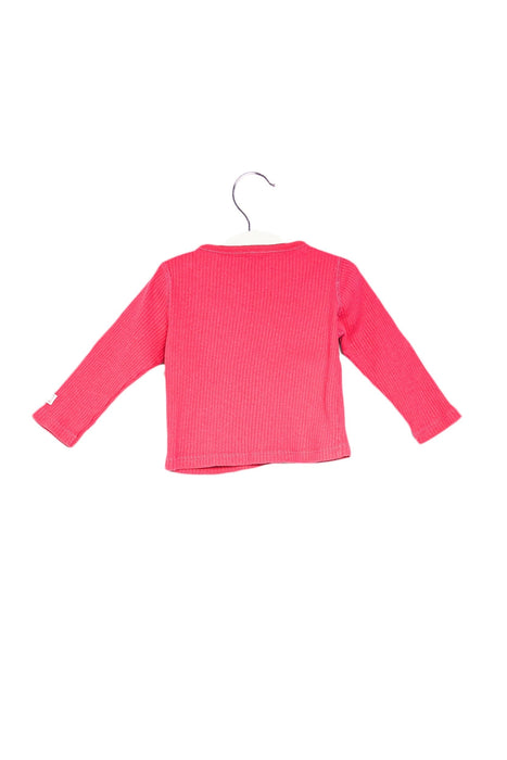 A Pink Long Sleeve Tops from Petit Bateau in size 6-12M for girl. (Back View)
