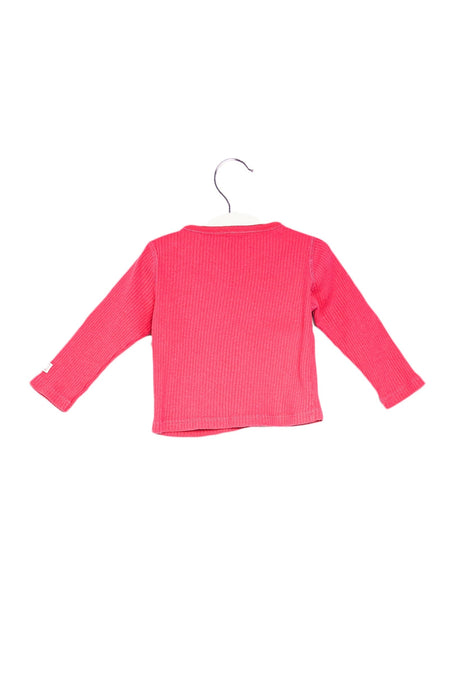 A Pink Long Sleeve Tops from Petit Bateau in size 6-12M for girl. (Back View)
