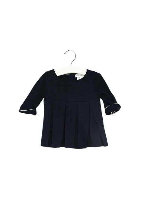 A Navy Long Sleeve Dresses from Ralph Lauren in size 6-12M for girl. (Front View)
