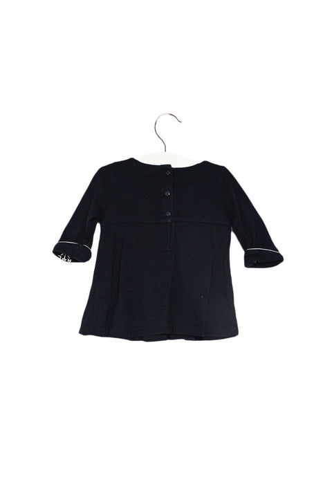 A Navy Long Sleeve Dresses from Ralph Lauren in size 6-12M for girl. (Back View)