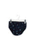 A Navy Bloomers from Janie & Jack in size 0-3M for girl. (Front View)