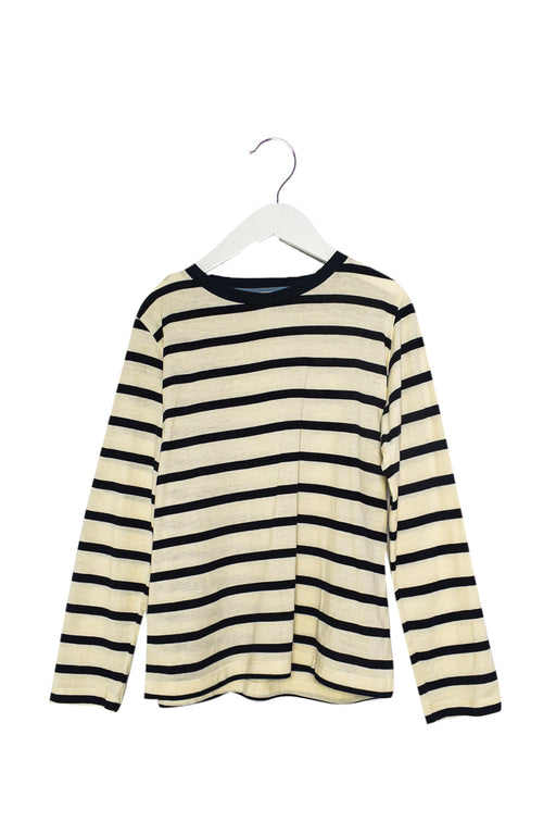 A Ivory Long Sleeve Tops from Sunspel in size 7Y for neutral. (Front View)