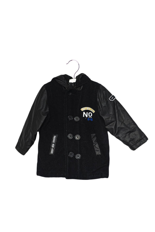 A Black Lightweight Jackets from IKKS in size 6-12M for boy. (Front View)