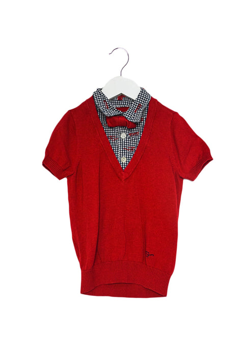 A Red Short Sleeve Tops from Nicholas & Bears in size 2T for neutral. (Front View)