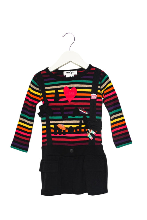 A Multicolour Long Sleeve Dresses from Rykiel Enfant in size 2T for girl. (Front View)