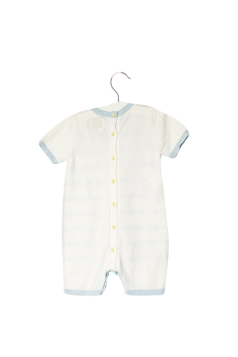 A White Jumpsuits from Emile et Rose in size 6-12M for boy. (Back View)