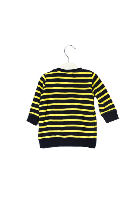 A Yellow Knit Sweaters from Seed in size 0-3M for boy. (Back View)