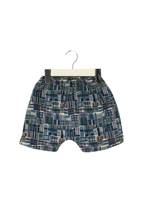 A Blue Shorts from Makie in size 3-6M for boy. (Front View)