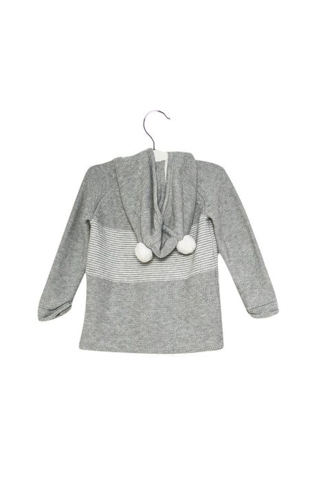 A Grey Cardigans from The Little White Company in size 6-12M for neutral. (Back View)