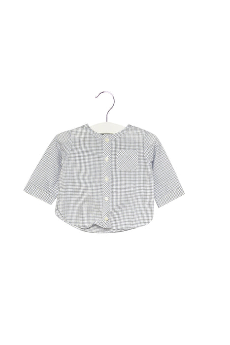 A White Shirts from Jacadi in size 0-3M for boy. (Front View)