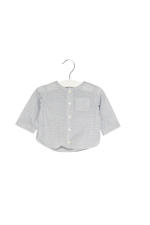 A White Shirts from Jacadi in size 0-3M for boy. (Front View)