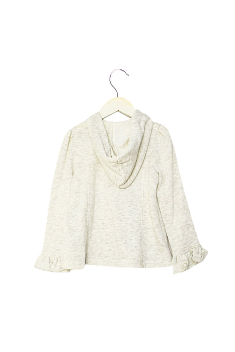 A Grey Buttoned Sweatshirts from Tommy Hilfiger in size 4T for girl. (Back View)