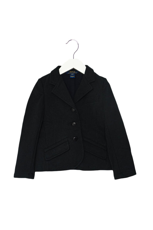 A Black Lightweight Jackets from Polo Ralph Lauren in size 4T for girl. (Front View)