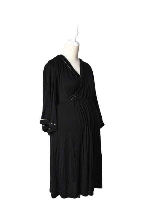 A Black Long Sleeve Dresses from Mayarya in size M for maternity. (Front View)