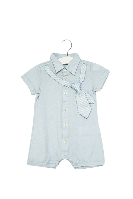 A Blue Short Sleeve Rompers from Nicholas & Bears in size 6-12M for boy. (Front View)